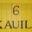 Close up shot of Steam Locomotive Kauila 6 cab sign