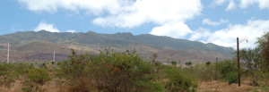 View of the Waianae Mountain range as seen from the train depot.